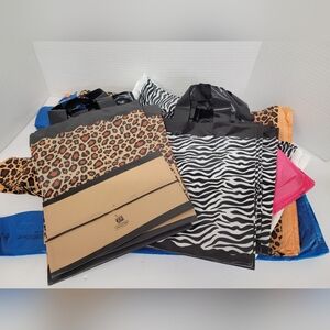 Boutique Plastic Merchandise Bags 4 Sizes Lot Of 200+